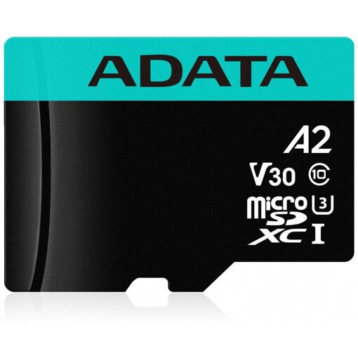 A-Data Premier Pro V30s - 128GB MicroSDXC UHS-I Memory Card - Black