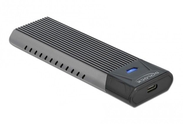 Delock External USB Type-C Combo Enclosure for M.2 NVMe PCIe or SATA SSD