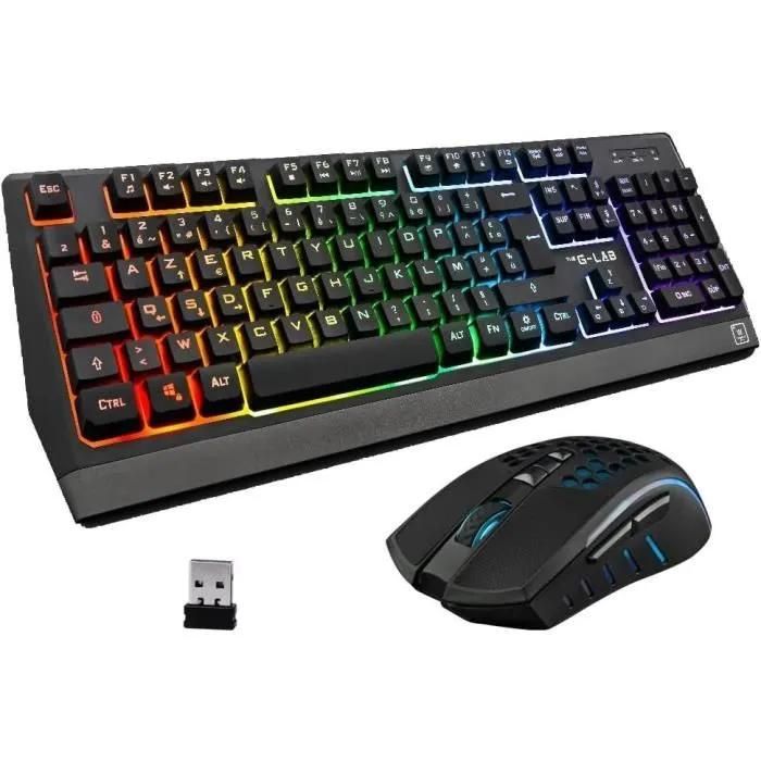 G-Lab COMBO Tungsten Wireless Keyboard and Mouse Set
