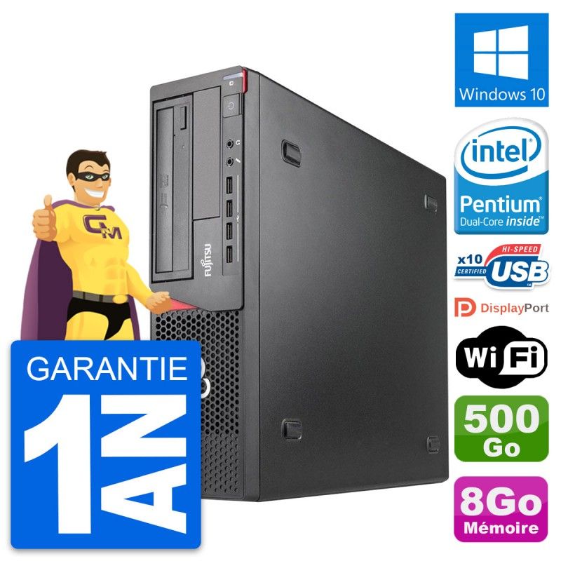 Fujitsu Esprimo E920 DT Desktop PC - Intel G3220, 8GB RAM, 500GB HDD, Windows 10, WiFi