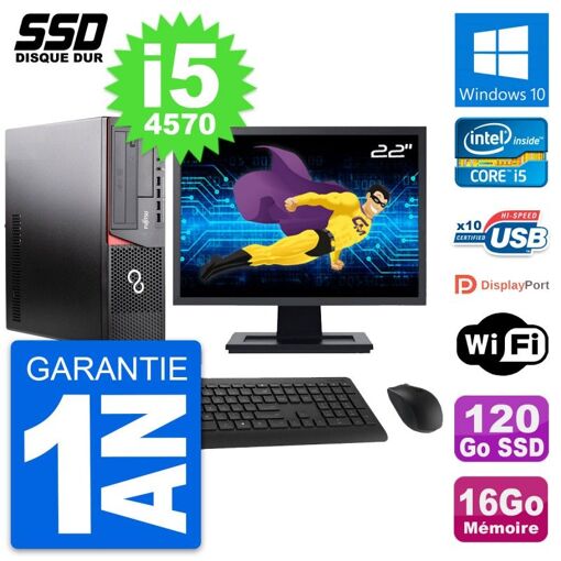 PC de escritorio Fujitsu E920 DT de 22 pulgadas