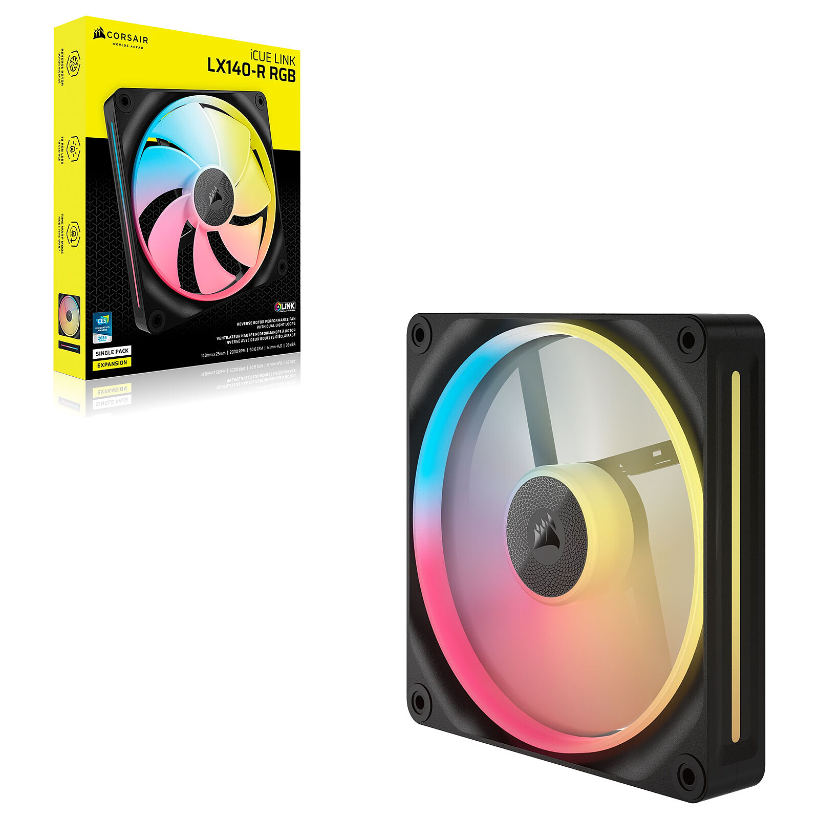 Corsair iCUE LINK LX140-R RGB (Black)