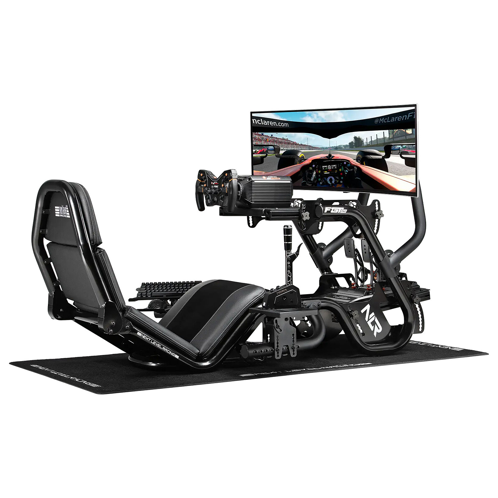 Volante simulador de carreras F-GT Pro Fórmula y GT (Edición Negra)