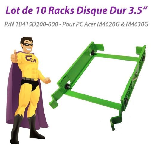 Support de disque dur Acer 1B415D200-600 pour VX4620G, M4620G et M4630G (lot de 10)