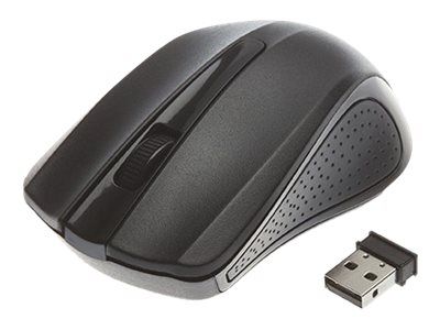 APM Wireless Optical Mouse 3 Buttons, Dark Grey
