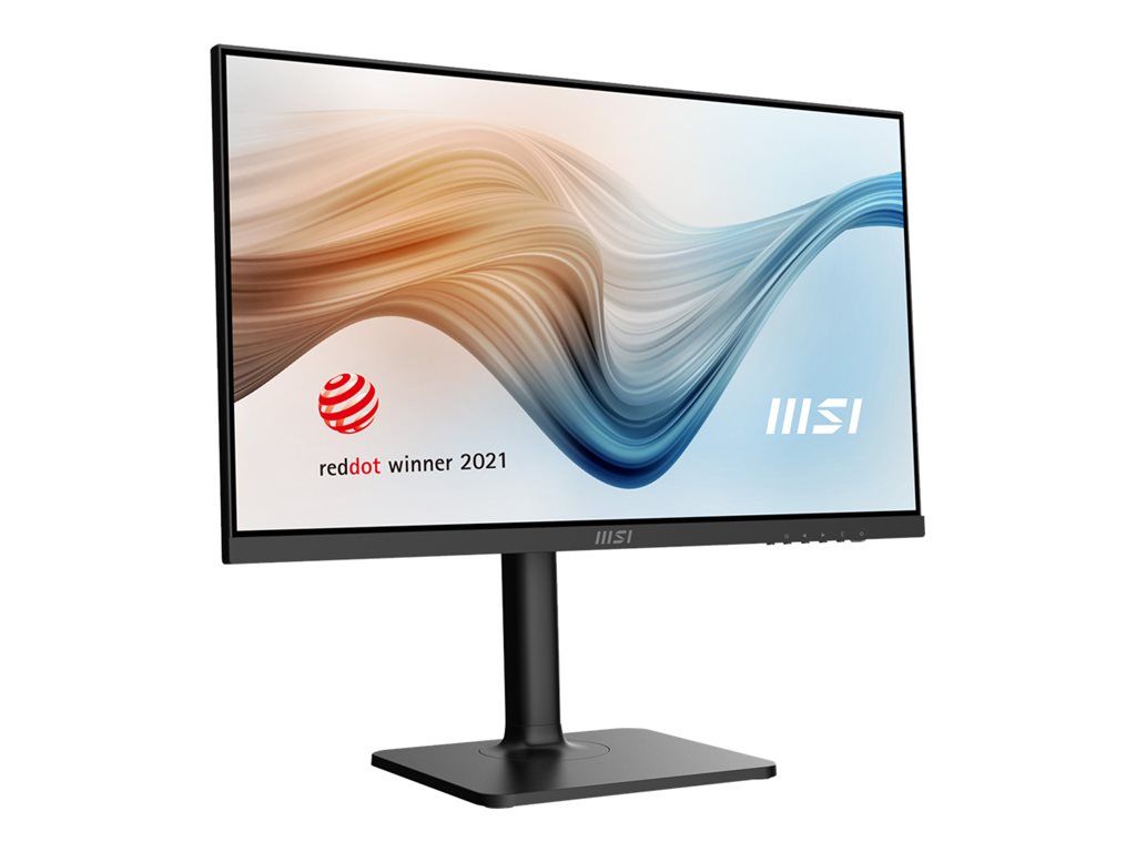 MSI Modern MD241P - 23.8" LED Monitor - Full HD, 75Hz, IPS, 7ms Response Time, HDMI, USB-C - Black