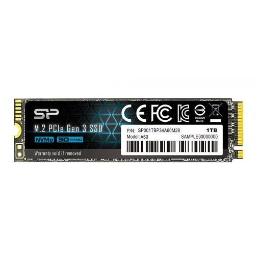 Silicon Power P34A60 - 1TB NVMe SSD - M.2 2280
