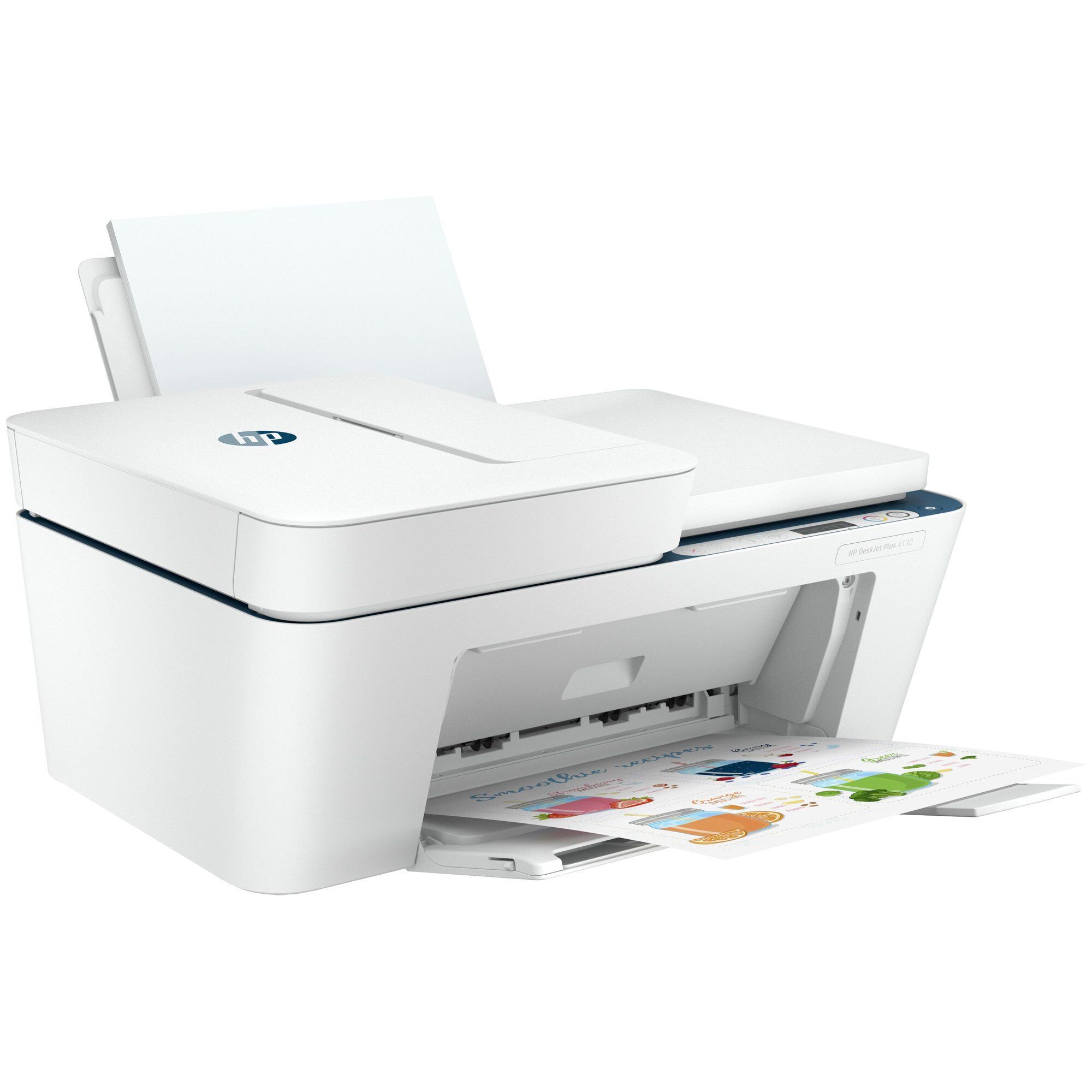 HP DeskJet Plus 4130 Wireless All-in-One Color Printer, Instant Ink; Copier, Scanner