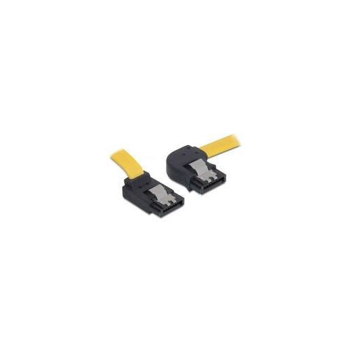 Cable SATA Delock - 30 cm, cerrado, conectores angulares y doblados