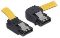 Cable SATA Delock - 30 cm, cerrado, conectores angulares y doblados