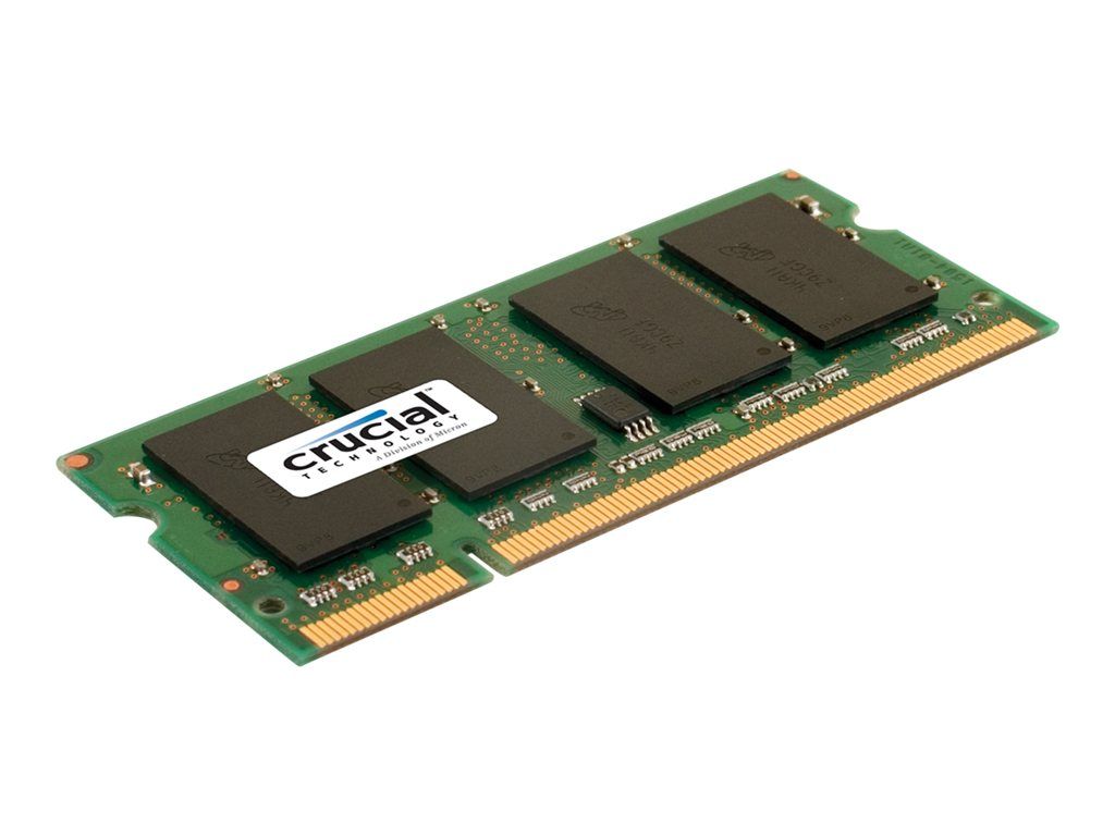 Crucial 2GB DDR2 SO-DIMM Module (800MHz, PC2-6400, CL6, 1.8V, Unbuffered, Non-ECC)
