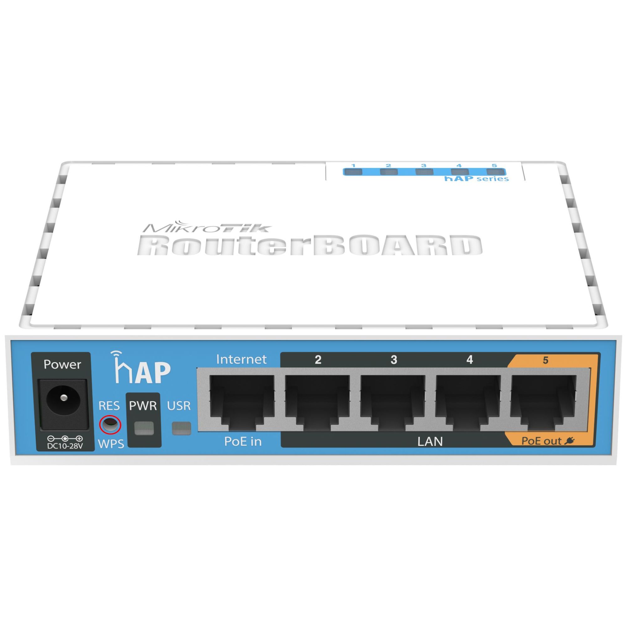 Mikrotik hAP Conectador Ethernet, Blanco (PoE)