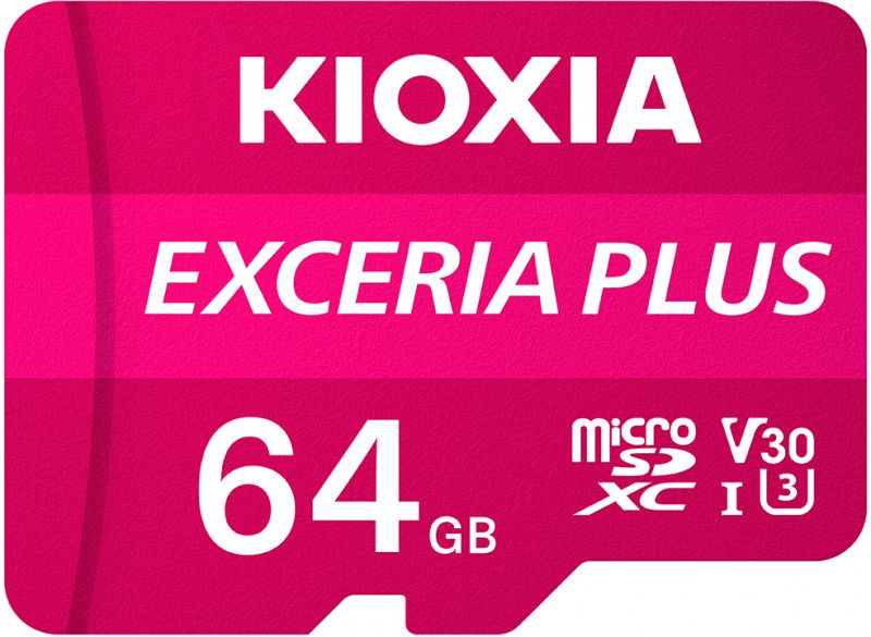 Tarjeta de memoria Kioxia Exceria Plus 64 GB (MicroSDXC, Clase 10 UHS-I)