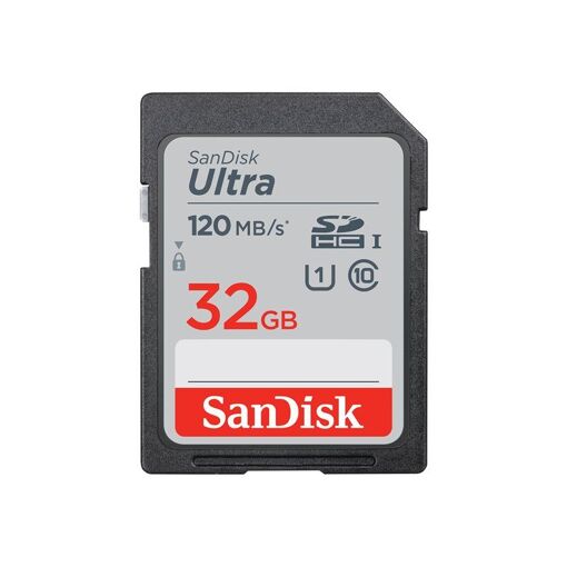 SanDisk Ultra Flash Memory Card - 32GB - UHS-I U1/Class 10 - SDHC UHS-I