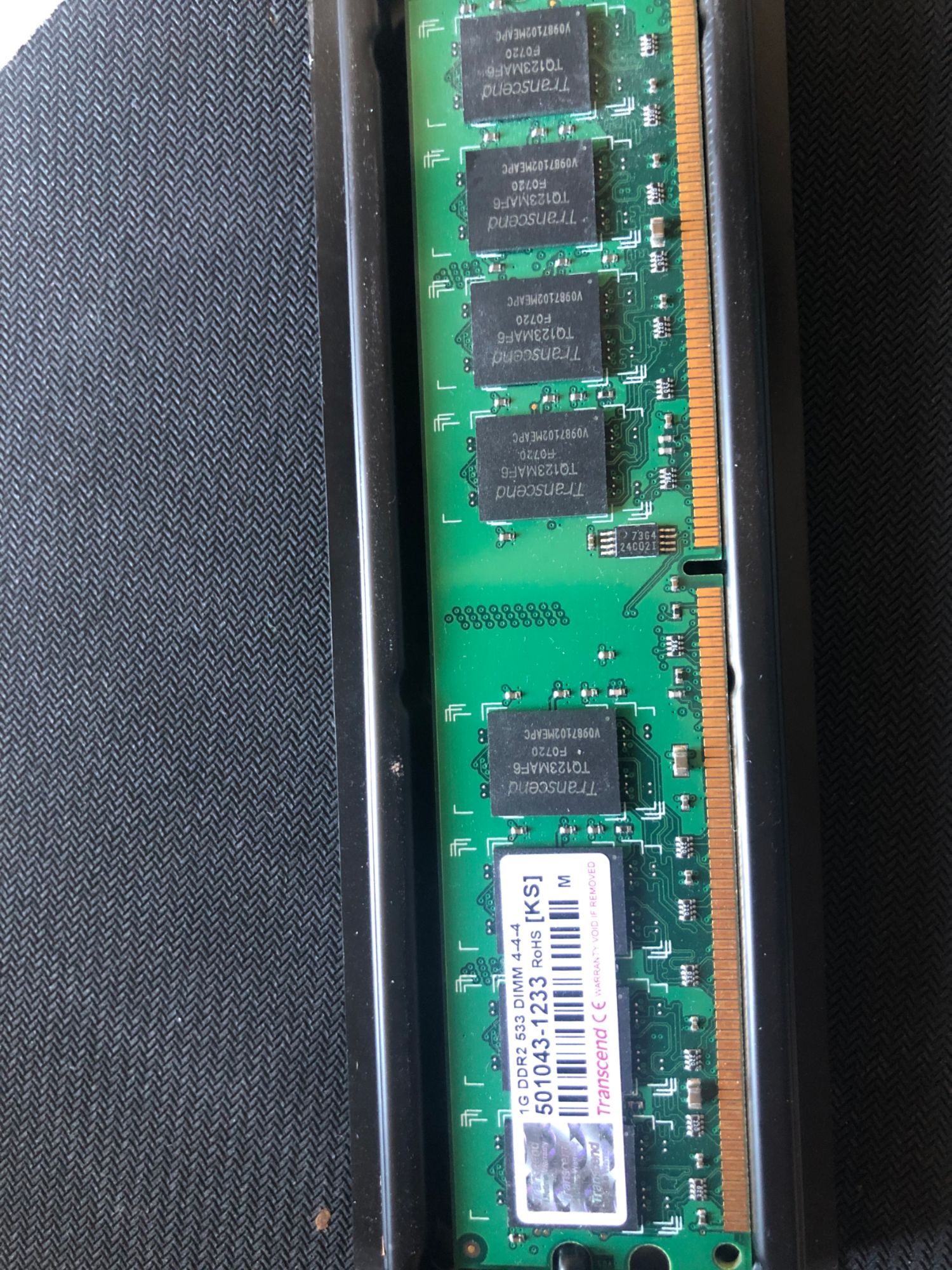 Transcend DDR2 Module - 1GB - 533MHz / PC2-4200 - CL4 - 1.8V - Bufferless - ECC