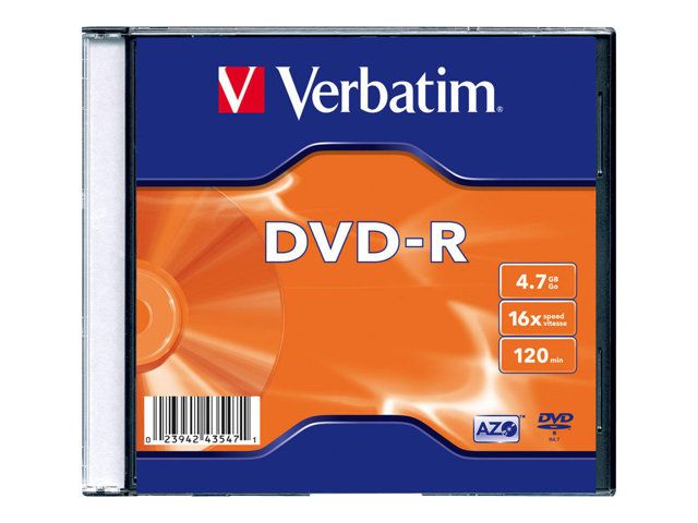 Verbatim DVD-R 4.7GB 16x Silver Matte