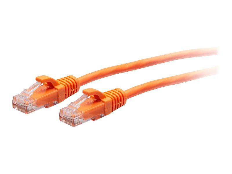 Câble réseau C2G Cat6a sans accroche de 3 pieds - Orange