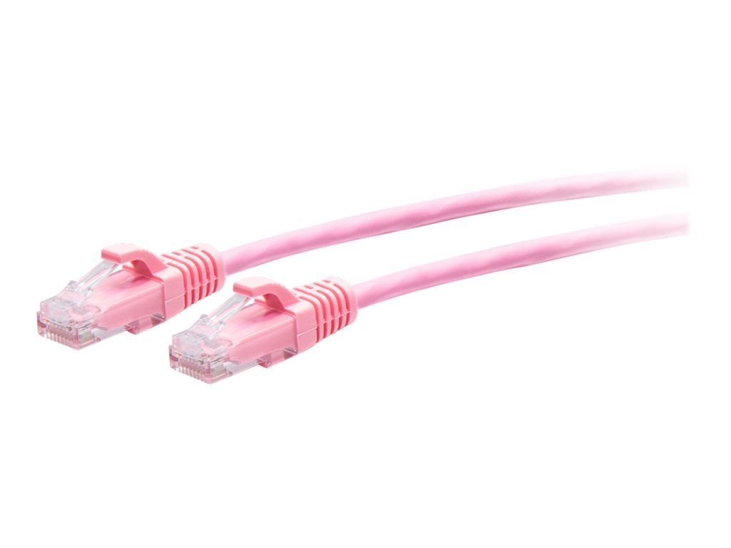 C2G 1ft Cat6a Snagless UTP Ethernet Cable - Pink