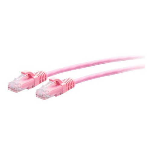 Cable de red C2G Cat6a sin enganche de 10 pies (3 m) - Rosa