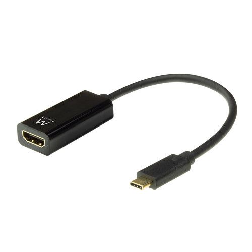 Ewent USB Type-C to HDMI Adapter Cable - 0.15m (Black)