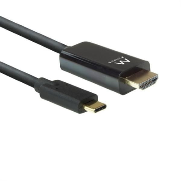 Ewent EW9824 2m USB Type-C to HDMI Cable Adapter (Black)