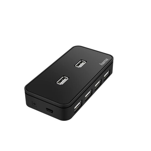 Hub USB Hama à 7 ports, USB 2.0, 480 Mbit/s
