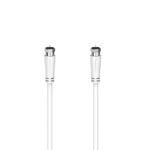 Cable de conexión SAT Hama, macho F a hembra F, 1,5 m, 90 dB