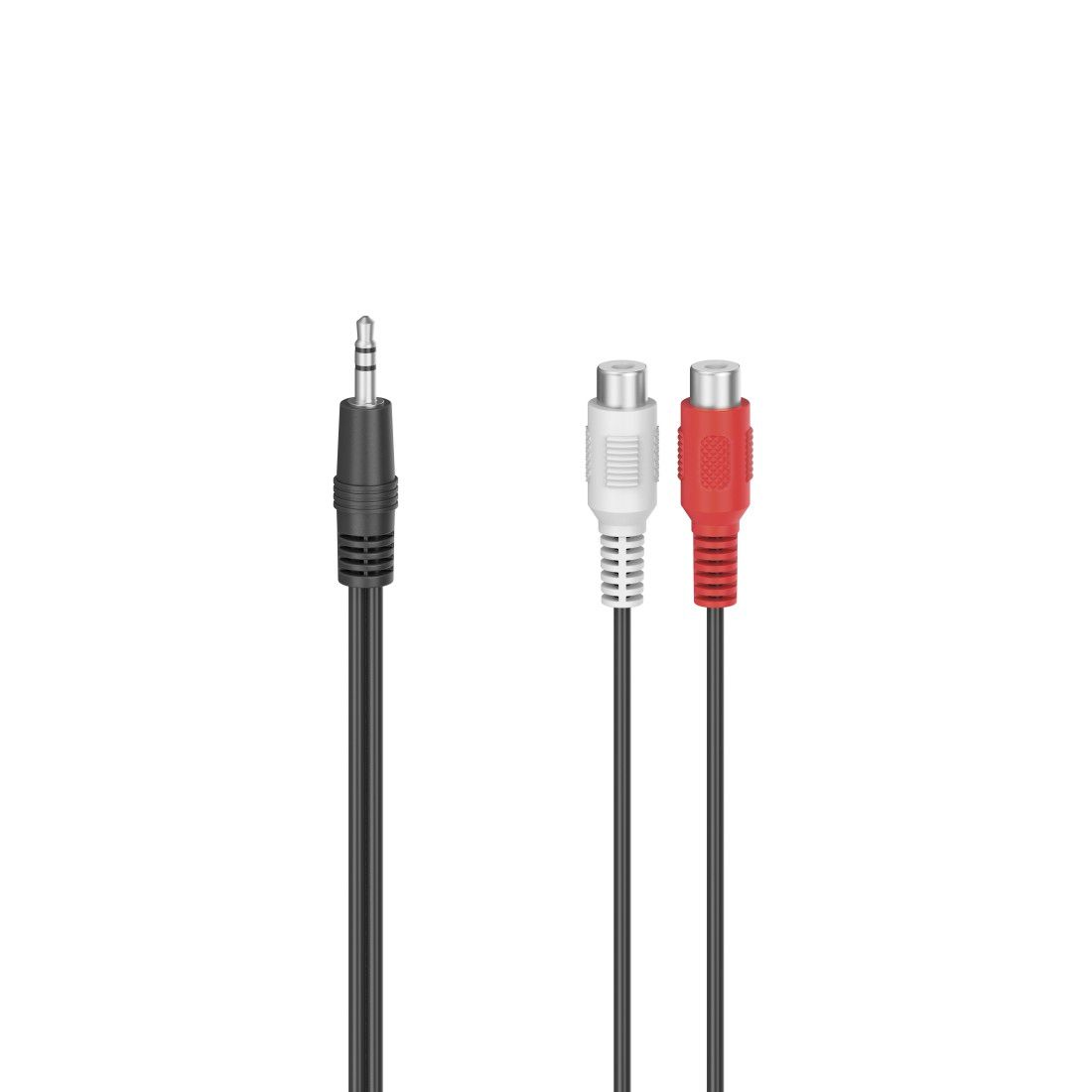 Adaptador de audio Hama, 2 conectores RCA femeninos - conector macho de 3,5 mm estéreo