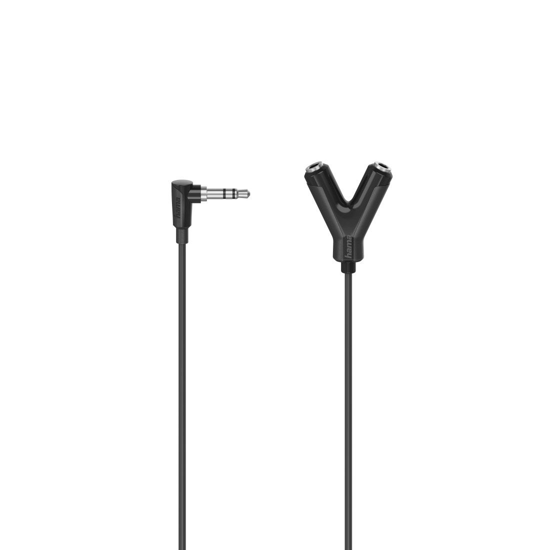 Adaptador de audio Hama - 1 macho de 3,5 mm a 2 hembras estéreo