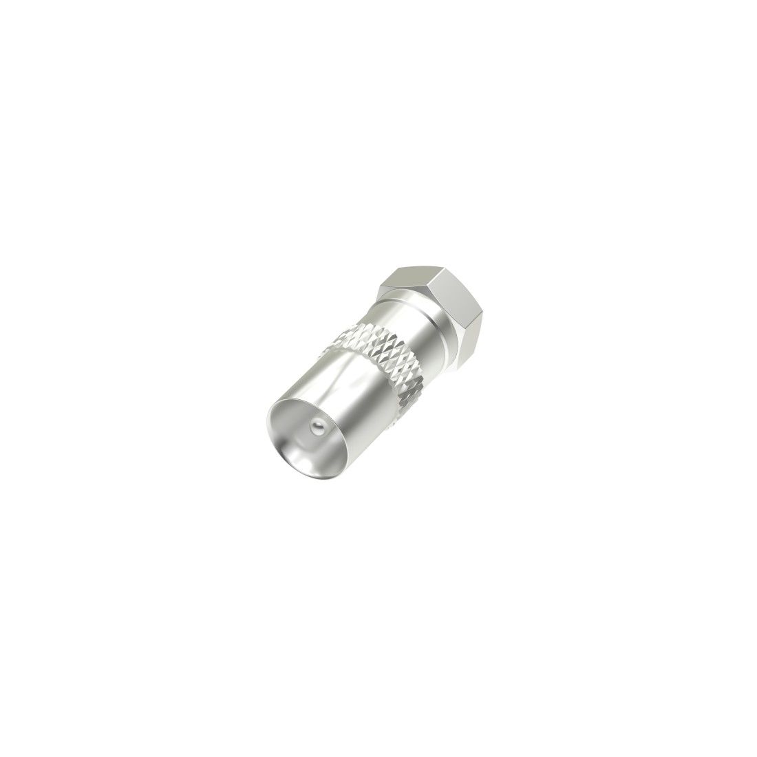Hama SAT Adapter, F Male to Coaxial Male