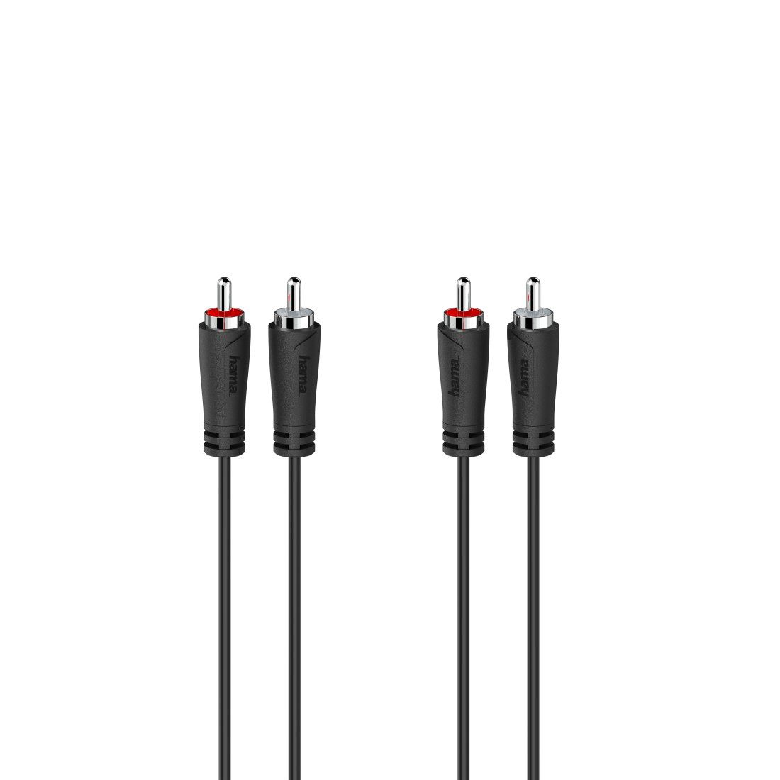 Câble audio Hama de 3 mètres avec 2 fiches RCA mâles