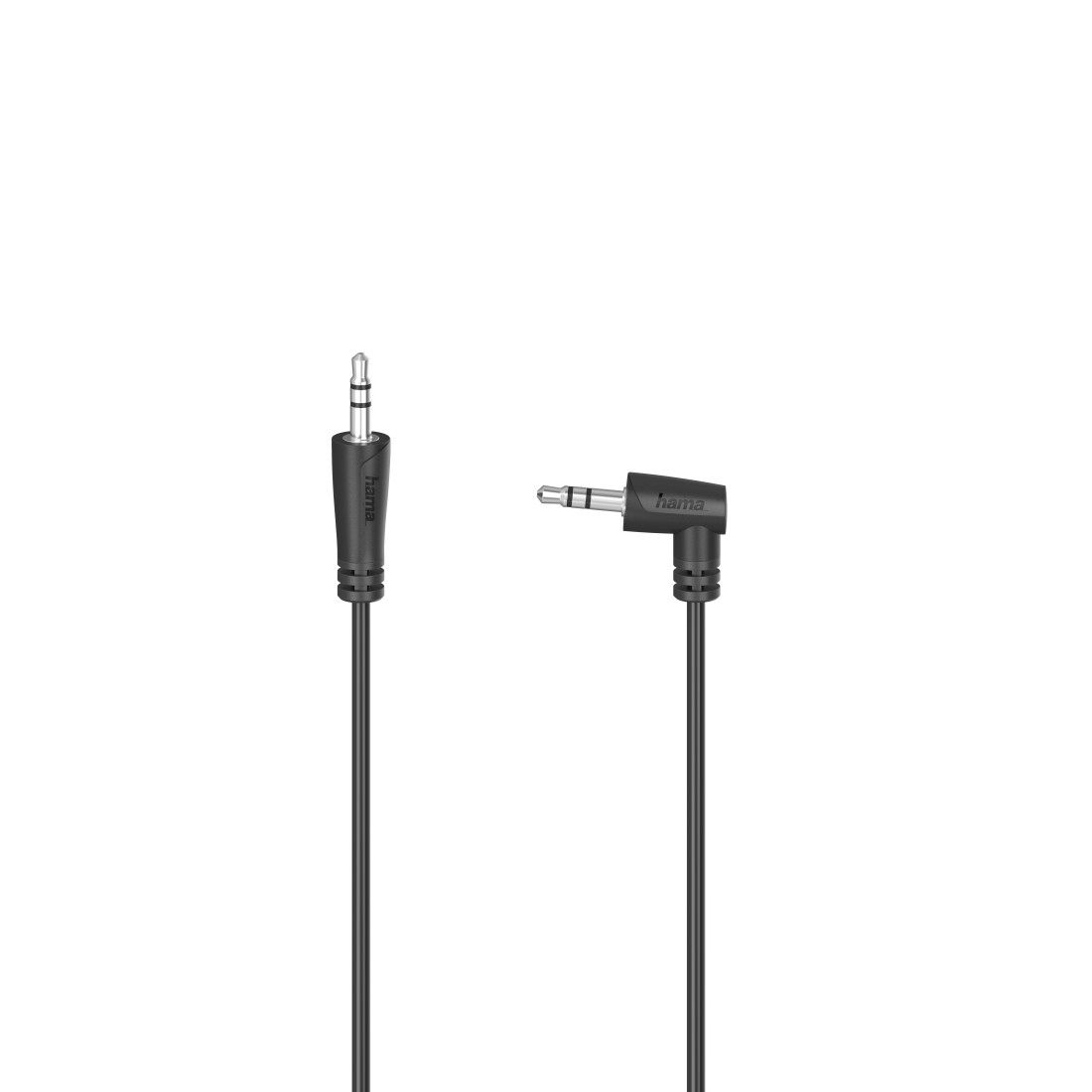 Câble audio Hama 0,5 m, 3,5 mm jack masculin droit vers coudé 90°