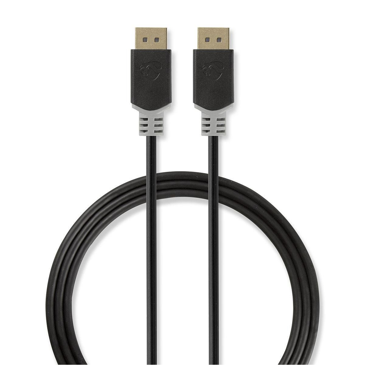 Nedis DisplayPort Cable 1.4, 3m, Male to Male, Anthracite