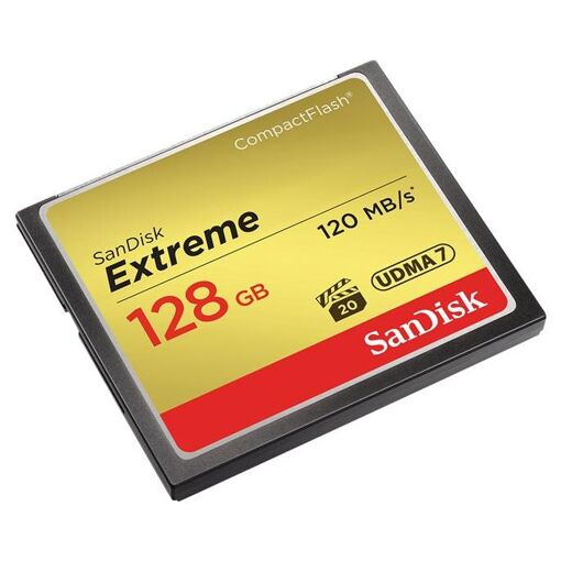 SanDisk Extreme CompactFlash Memory Card - 128GB, 567x