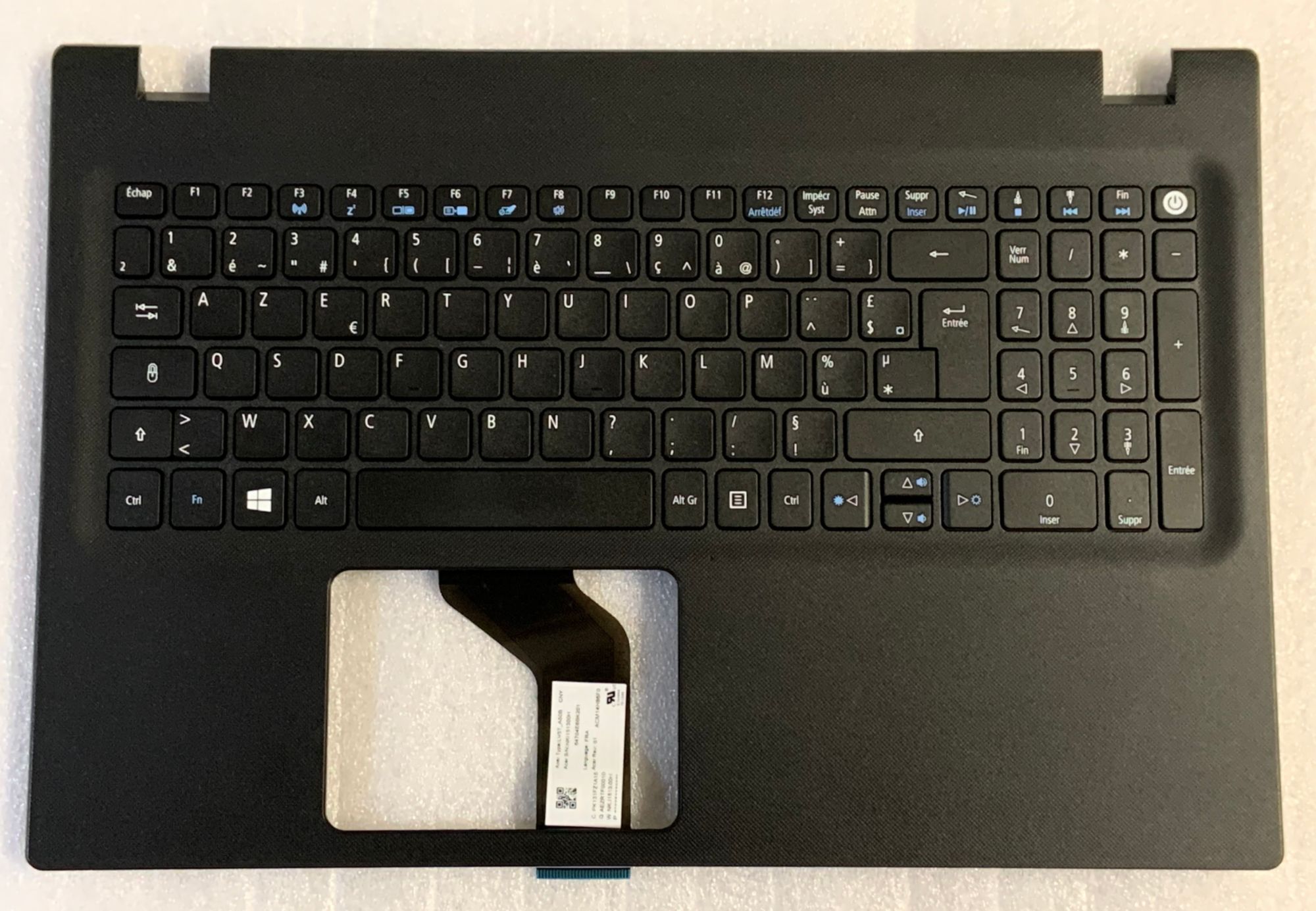 Acer Extensa 2511 French AZERTY Keyboard, TMP257-M 6B.EF7N7.009 TOPCASE Black