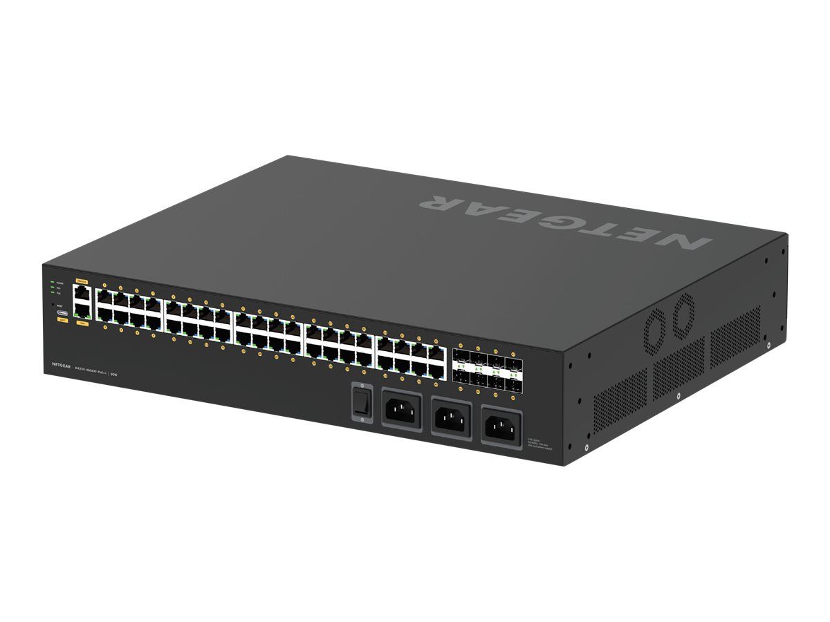 Netgear M4250-40G8XF-PoE++ 40-Port Managed Switch with 8 SFP+ Ports and PoE++ (2880W)