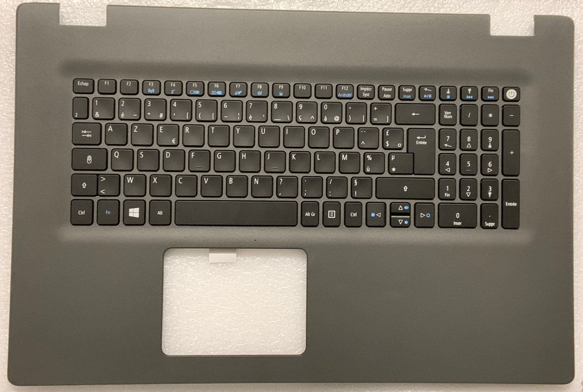 Acer Aspire E5-772G French AZERTY Keyboard, Gray Backlit
