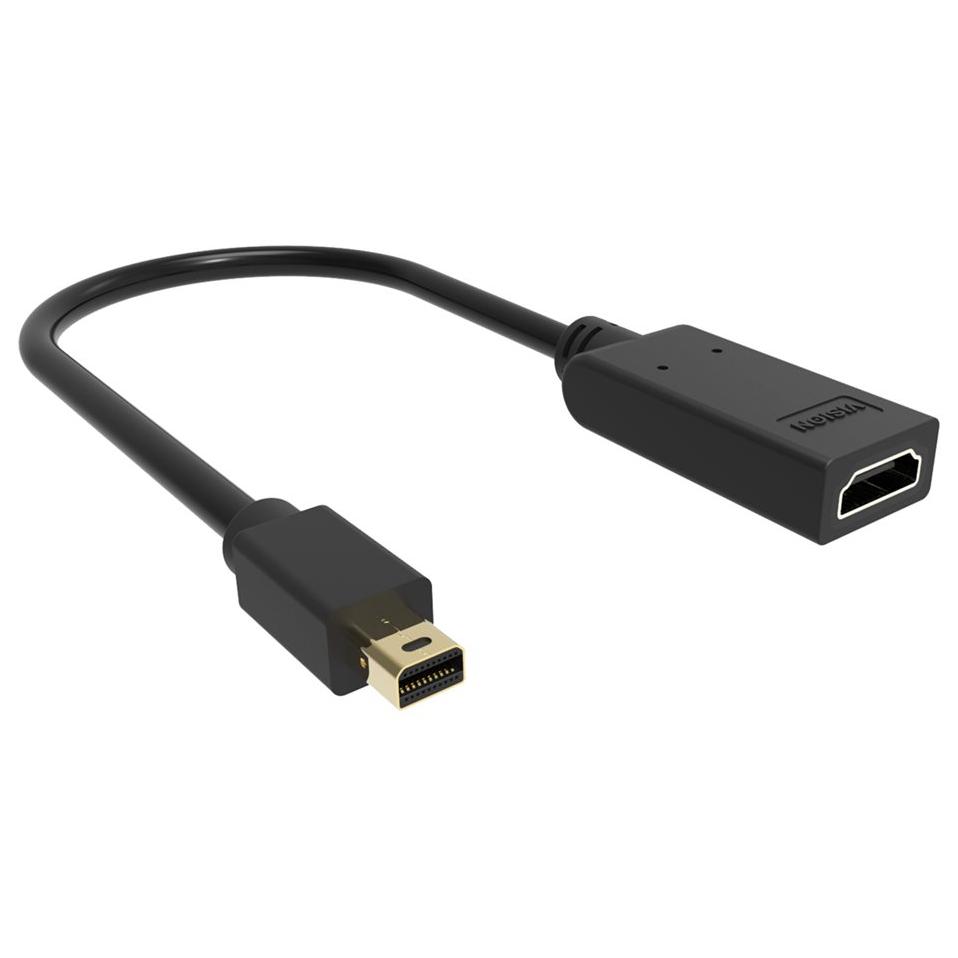 Vision 4K Video Adapter - Mini DisplayPort to HDMI - Black
