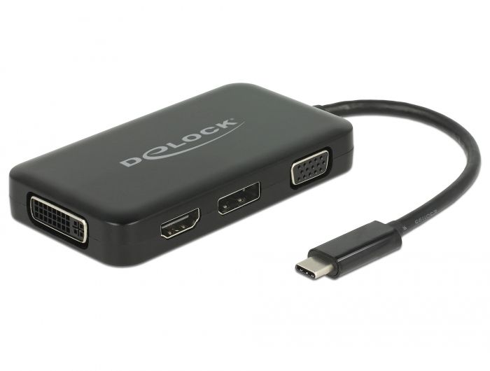Estación de trabajo Delock USB 2.0 Tipo C Negro