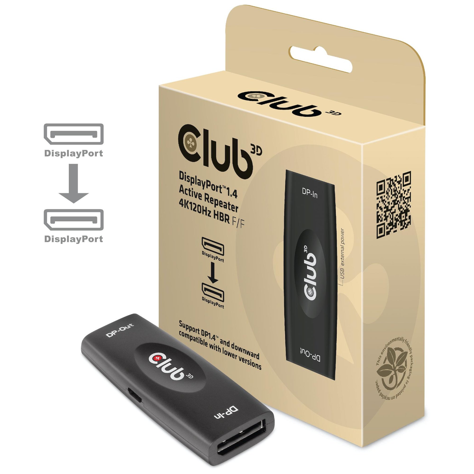 Adaptador de cable Club 3D CAC-1007 - Negro