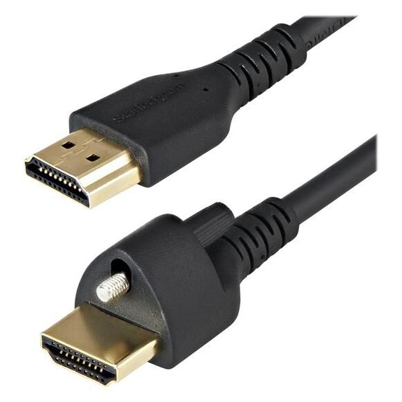 Cable HDMI de 2 metros Startech con cierre por tornillo - 4K 60Hz HDR - HDMI 2.0 de alta velocidad - Conexión óptima - Cable HDMI con Ethernet - Premium