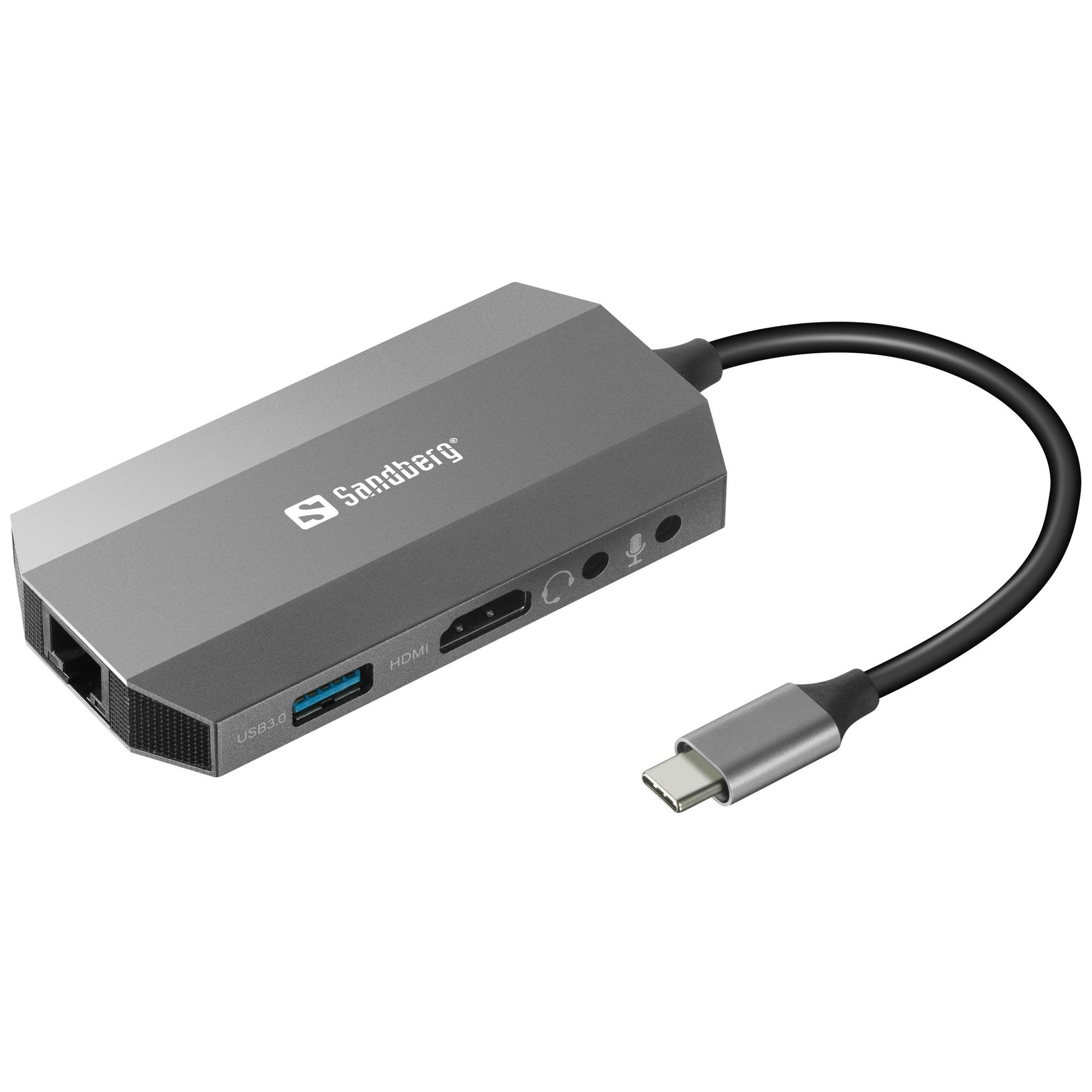 Docking Station Sandberg USB-C 6 en 1