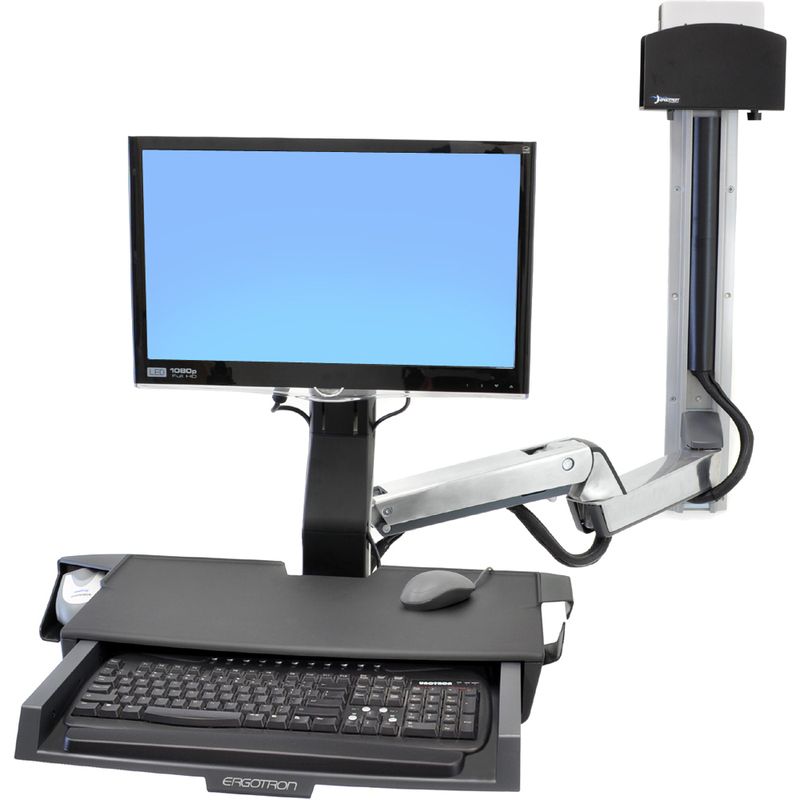 Extensor de brazos Ergotron SV Combo (Pulido, Tamaño: 60 cm, Color: Pulido)