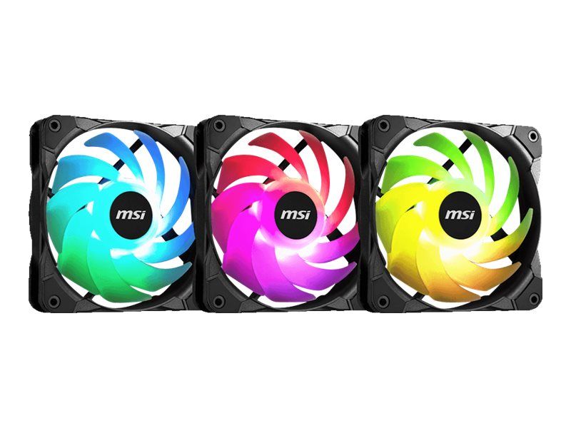 MSI MAX F12A-3 120mm Case Fan (Pack of 3)