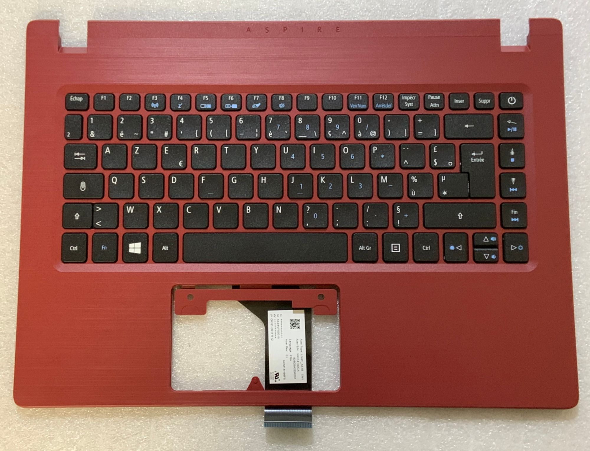 Acer Aspire A114-31 French AZERTY Keyboard, Red