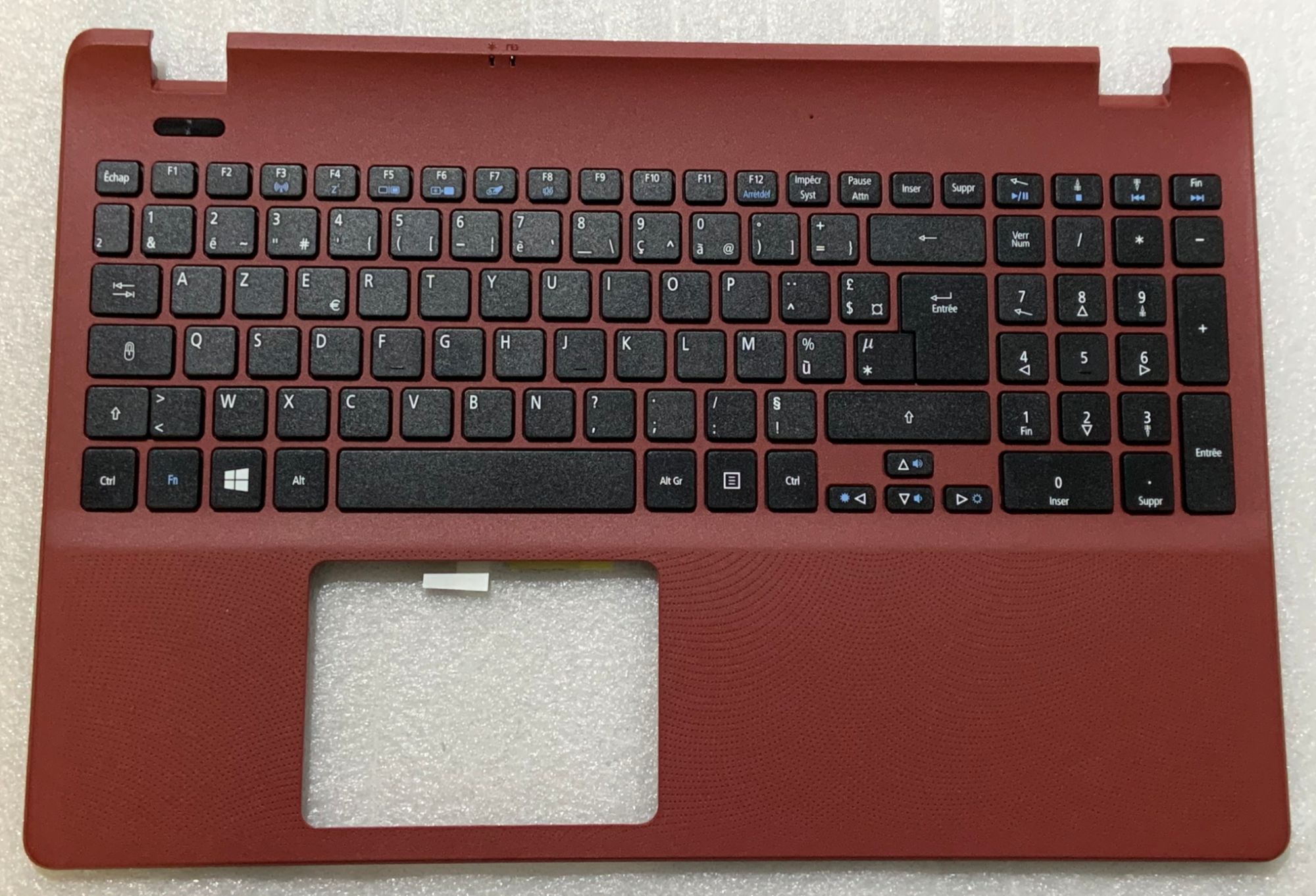 Teclado AZERTY Francés Acer Aspire ES1-531 6B.MZ9N1.012 TOPCASE Rojo