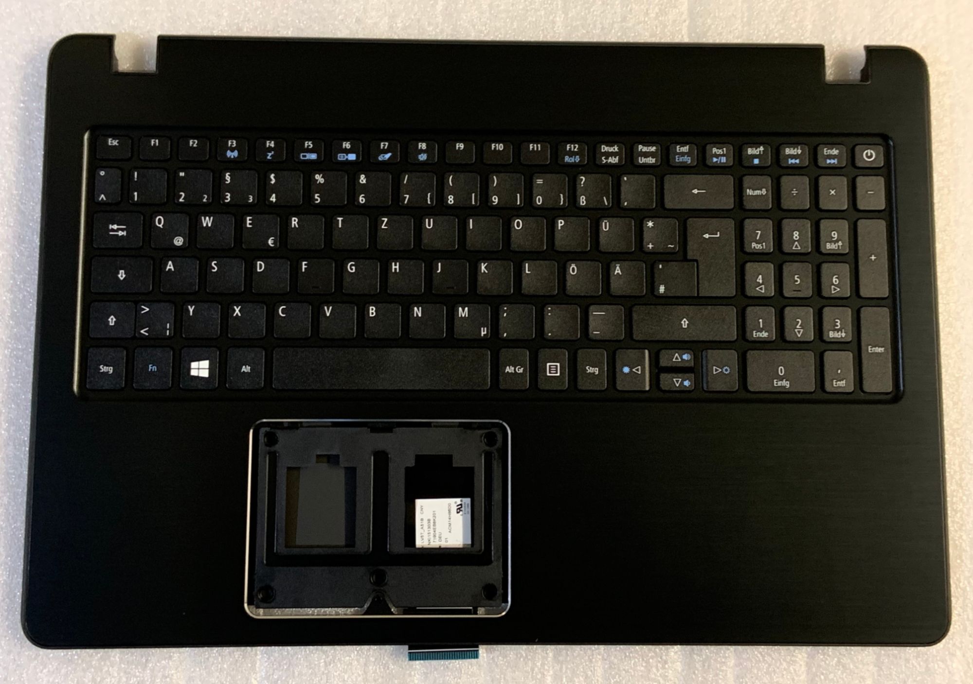Acer Aspire E3-112P Keyboard, German Qwerty, Silver