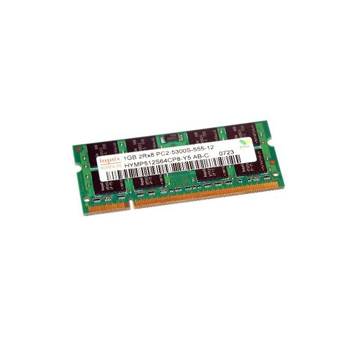 Mémoire RAM SODIMM Hynix DDR2 1 Go 667 MHz PC2-5300S CL5 (HYMP512S64CP8-Y5)