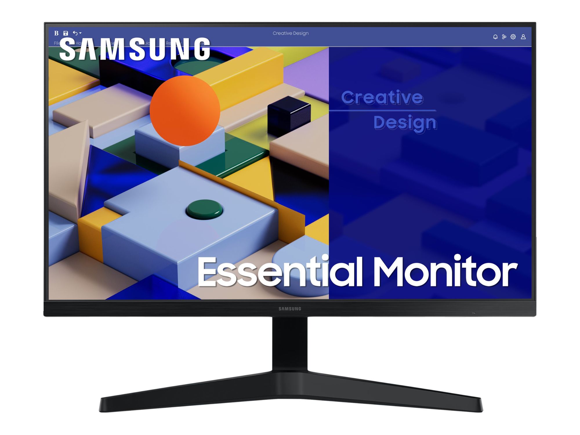 Samsung S27C310EAU - S31C Series LED Monitor - 27' - Full HD 1920x1080 @ 75Hz - IPS - 250cd/m² - 5ms Response Time - HDMI, VGA - Black