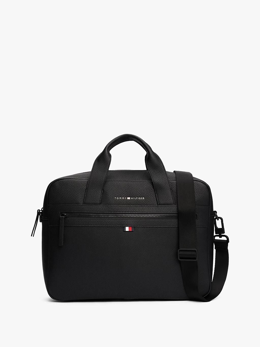 Tommy Hilfiger Essential PU Computer Bag/Black